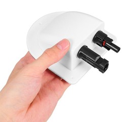 2 Pcs ABS Solar Cable Entry Gland Dual Wire Entry Housing For Solar Panel Wiring
