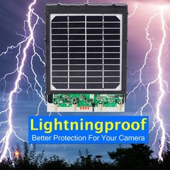 TKKOK Trail Camera Solar Power Panel 8000mAh 3W Supporting 12V 9V 6V for All …