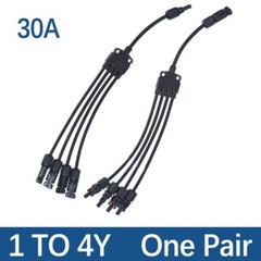 Solar Cable Connector Branch Parallel Photovoltaic Panels Copper 2-4 Ways Wire