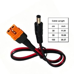 Professional XT60if To DC5521 Adapter Line For Solar Panel Systems 30-100cm