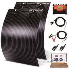 New Flexible Solar Panel Kits 400W Portable 12V 24V Monocrystalline Home Camper