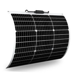 Flexible Solar Panel 50W 12V Monocrystalline Module Fiberglass 50-1 watts