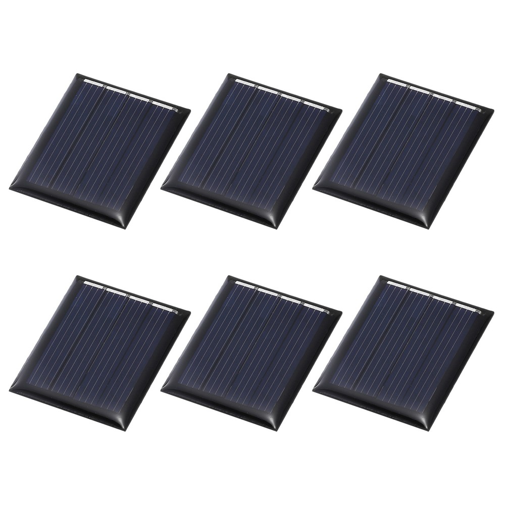 6Pcs 2V 0.12W 60mA Mini Solar Panels, Solar Photovoltaic Power Cells