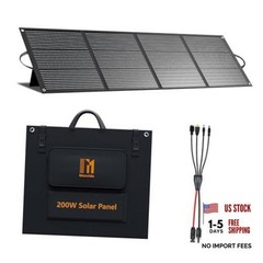 Portable Solar Panels ETFE Material 24V MC4 Cable & XT60 Anderson DC | 200W