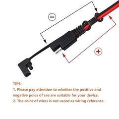 Cable de desconexión rápida de 60 cm, calibre 10 AWG, SAE a SAE de 2 pines.neuvo