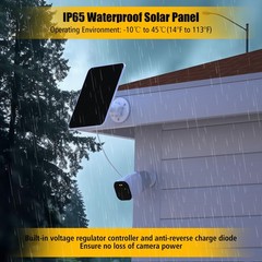 Solar Panel for eufy Camera,Security Camera,4W Solar Panel with Micro USB