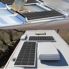 240W Glass Solar Panel Monocrystalline Photovoltaic for RVs Camping Boat – NEW