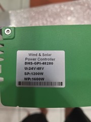 FOUF Wind Solar Hybrid Charge Controller GPI48280 2800W 24V/48V MPPT LCD