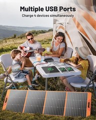 200 Watt Portable Solar Panel for Power Station, 24% High Efficiency Foldable…