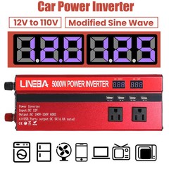 200W 400W Flexible Solar Panel Kit Home RV Rooftop Off-Grid+5000W Power Inverter