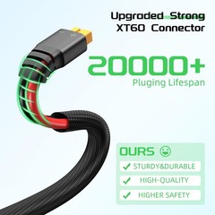 Solar To Xt60 Charge Extension Cable With Solar Connectors Capssolar Connector T