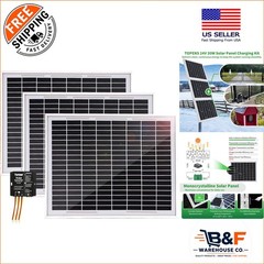 Easy Install 30W Solar Power Kit with Controller for Yachts and Farm Equipment