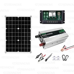 Grennova 2200W Real Power Solar Kit 60A MPPT Dual Voltage Home Backup System