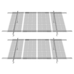 2-Set Solar Panel Mounting Brackets 30°-60° Adjustable Multi-Pieces Solar Panel
