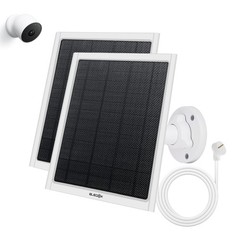 8W Solar Panel for Google Nest Camera Outdoor&Indoor Battery Version 2Pack