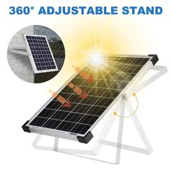 20W Solar Panel 18V Trickle Charger Battery Charger Kit Maintainer Boat Car RV