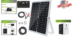 Portable 30W Solar Panel Kit for RVs, Boats, and Off-Grid Systems – Eco-Friendly