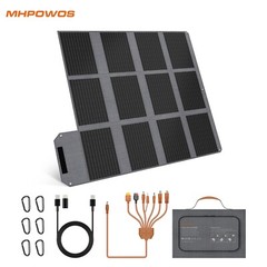 Folding Solar Panel Charger Power Bank 120 watt PD PPS Solar Phone Fast Charger