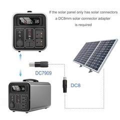 DC 7909 to DC 8020 Adapter DC7909 Male to DC8020 Female Connector for Solar