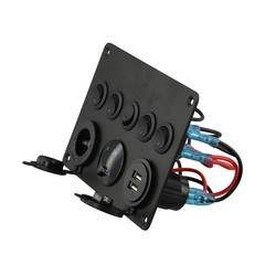 Wired Safety Features in a Reliable IP65 Rated 5 Gang Toggle Switch Panel