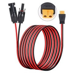 12AWG XT60 Female to Solar Connector Extension Cable Wire For Solar Generator US