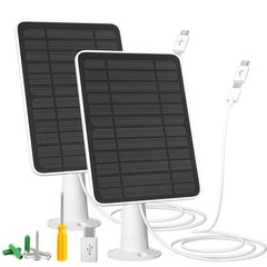 5W Solar Panel Charger for Reolink Battery Cameras, IP65 Waterproof, 10ft Cable,