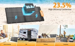 Used GRECELL 100W Foldable Solar Panel For RV Camping Power Station