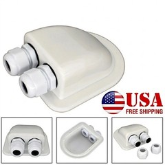 Roof Junction Box For Solar Panel Wiring Double Cable Entry Gland Car Parts &
