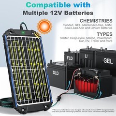 Durable 12W Solar Battery Maintainer with Free Maintenance – Extended Warranty