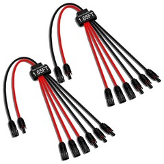 Dual Pack Solar Panel Wires – Reliable 2 to 6 Connection, Easy Install & Durable