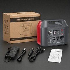 300W Portable Power Station 296Wh Camping Charger Battery Pack Solar Generator