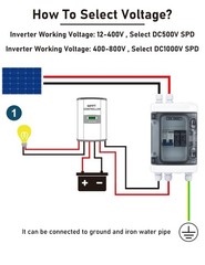 Solar Panel Disconnect Switch with PV Surge Protector, RV Breaker Box, 40 Amp…