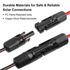 XRDS -RF 10AWG SAE to Solar Panel Connector Cable 35FT, Heavy-Duty Tinned Cop…