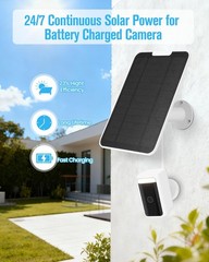 Solar Panel for Ring & Eufycam & Arlo Essential & Wyze & Simplisafe, Solar Pa…