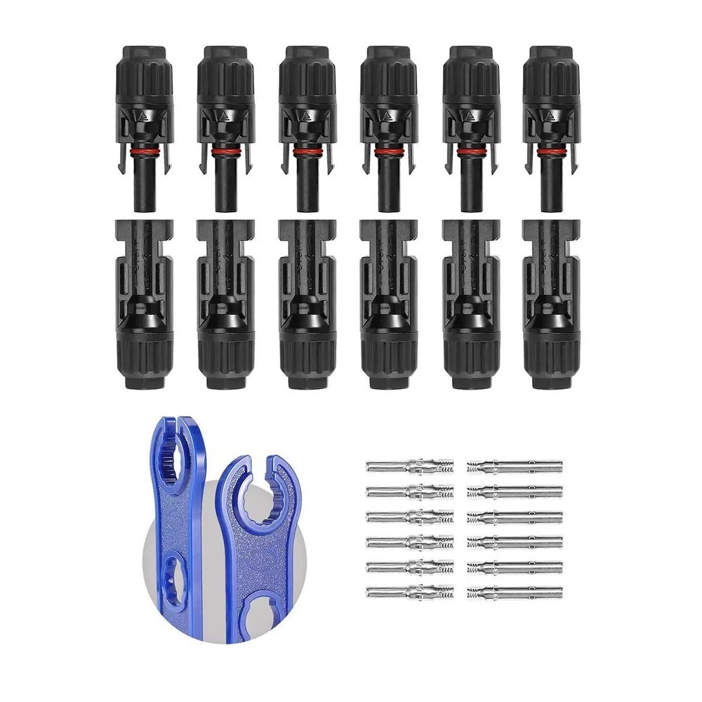 1-100Set Male Female Wire Cable Connector Set Solar Panel Waterproof Connector