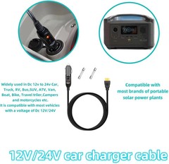 6.8FT Portable12V/24V Car Charger Suitable Compatible Ecoflow Delta/River, Bluet