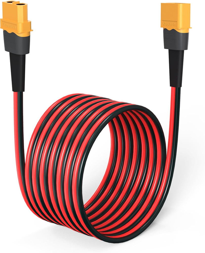 12AWG 100FT XT60 Extension Cable 2 6 10 20 35 50 75 100FT XT60 Female to Male Co