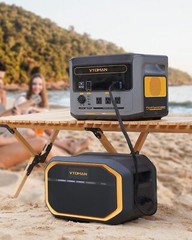 VTOMAN 1500W Portable Power Station 3096Wh LiFePO4 Home Backup + Extra Battery