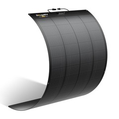 BougeRV Arch 200W 12V Fiberglass Flexible Solar Panel for Home Boat RV Camping