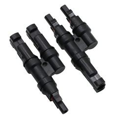 1 Pair T Branch Connectors Solar Panel Connector MMF+FFM for Parallel Connection