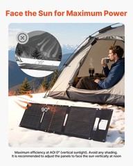 Ultra-Light 30W Foldable Solar Panel: 24% Efficient, 3-Port Charging