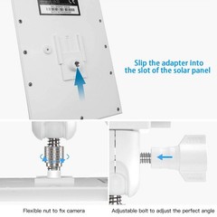 Gutter Mount for Ring Solar Panel, No-Drill Solar Panel Mount for Arlo, Eufy,…