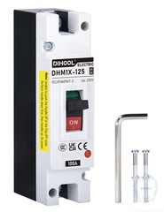 100 Amp Battery DC Disconnect Switch, DC Breaker for Main Power Station, UPS