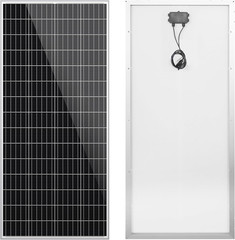 Newpowa 180W(Watt) 9BB Solar Panel 12V Monocrystalline High Efficiency PV Module