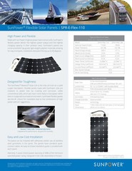 100 Watt Flexible Lightweight Solar Panel By Sunpower 100W (Cosmetic Defects)