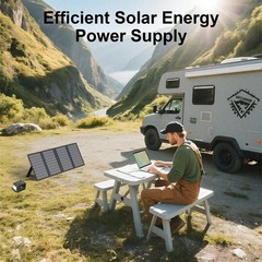 Upgraded 60W USB Solar Charger Solar Panel Foldable for Camping IP67 Waterproof