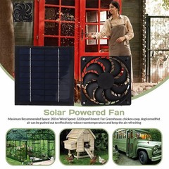 6/4/2/1 solar powered fan,suitable for chicken coop cages