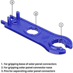 2 Pair Solar Spanner Wrenches for MC4 Connectors, Solar Panel Connector Tool Ass
