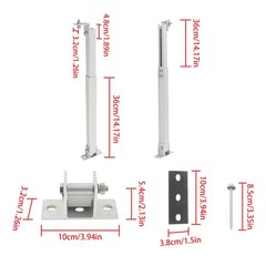 Adjustable Angle for Roof Install Solar Panel RV Tilt Mount Brackets Set 4 Packs