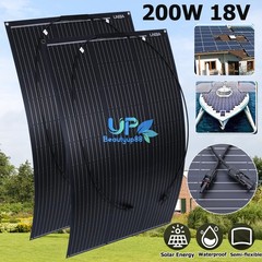 Flexible Solar Panel 200W Watt 18V Monocrystalline Off-Grid Solar Power for Home